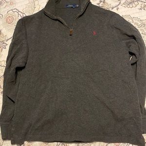 Polo size large color gray